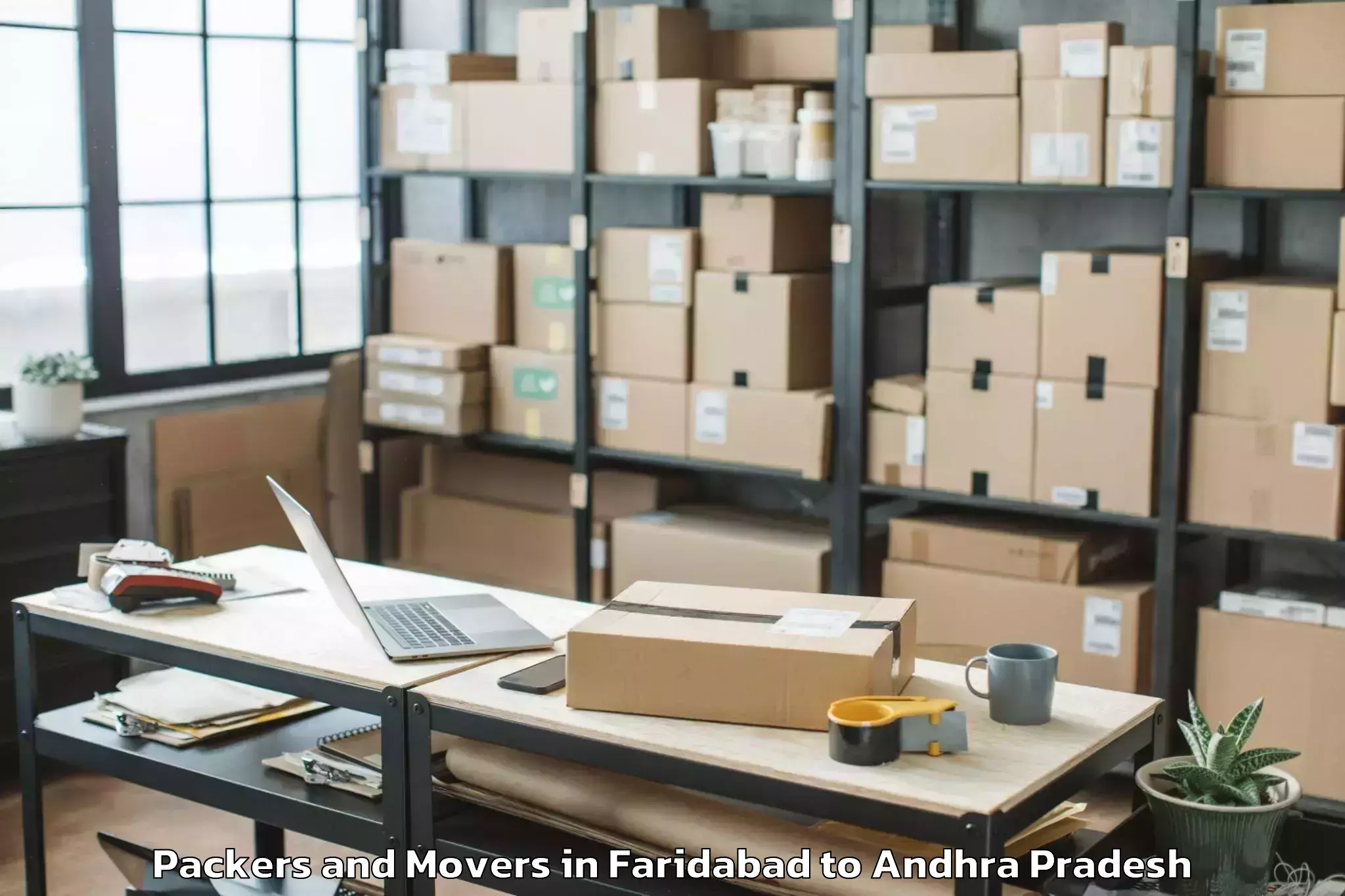 Affordable Faridabad to Sambepalle Packers And Movers